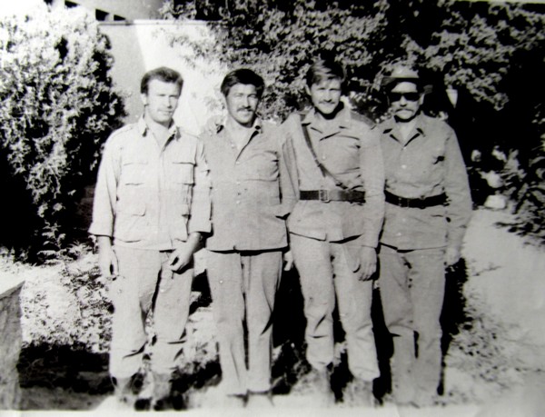 С боевыми друзьями. Четвертый слева Щерба Георгий.1984 – 1986 гг. Афганистан.